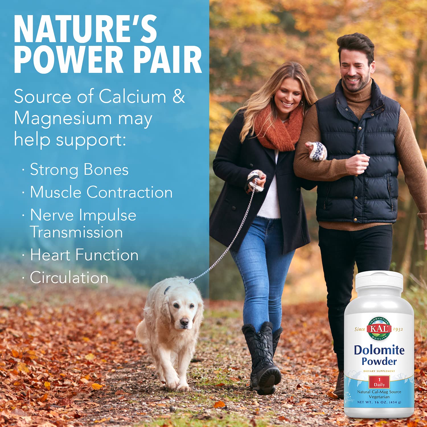 Foto 4 pulgar | Suplemento Kal Dolomite Powder, 454 G, Calcio Y Magnesio - Venta Internacional.