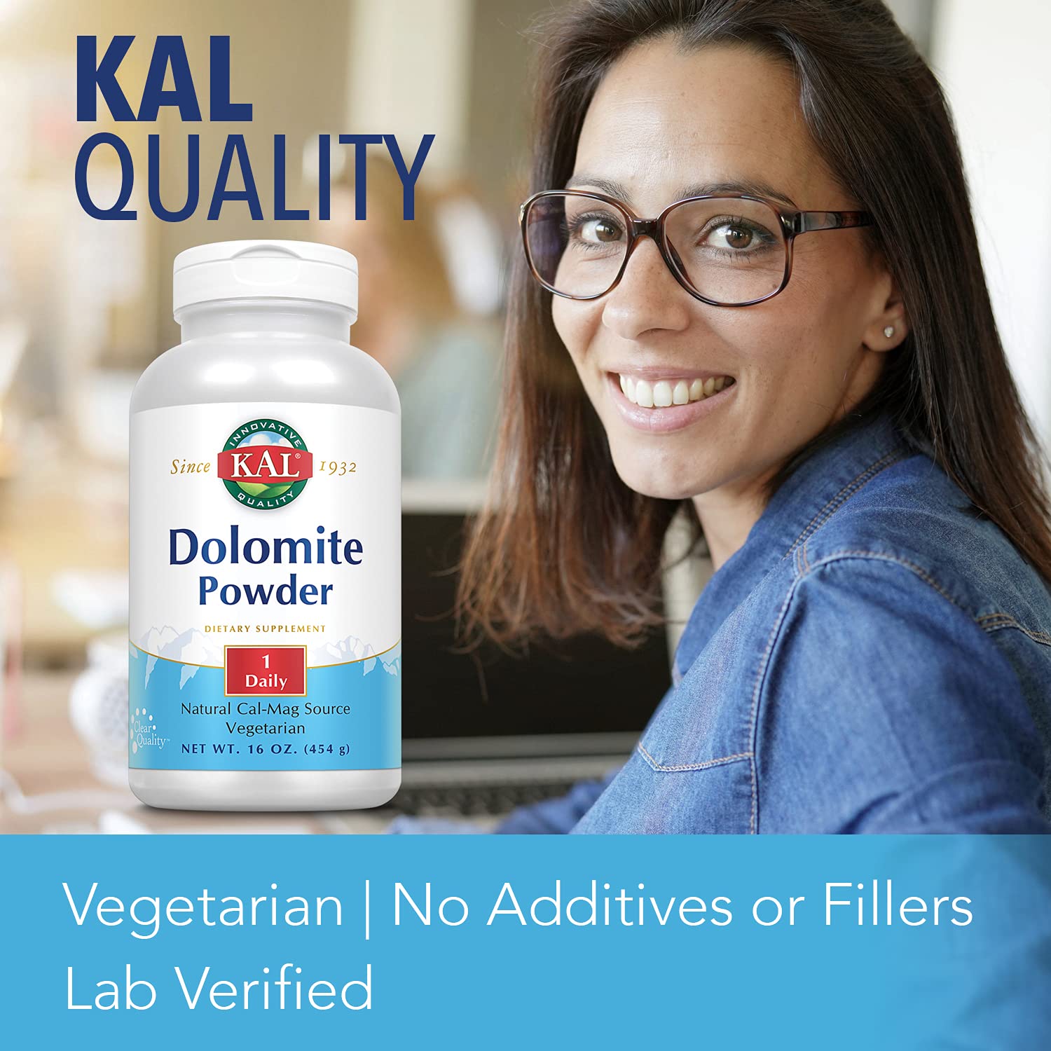 Foto 5 pulgar | Suplemento Kal Dolomite Powder, 454 G, Calcio Y Magnesio - Venta Internacional.
