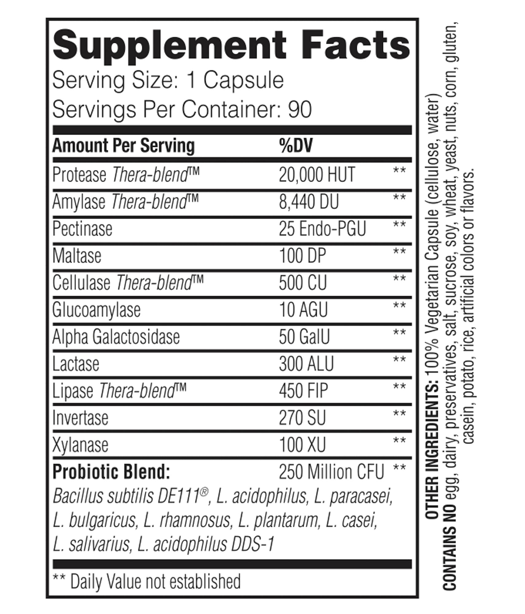 Foto 3 pulgar | Suplemento Enzymedica Digest Basic + Probióticos 90 Cápsulas - Venta Internacional.