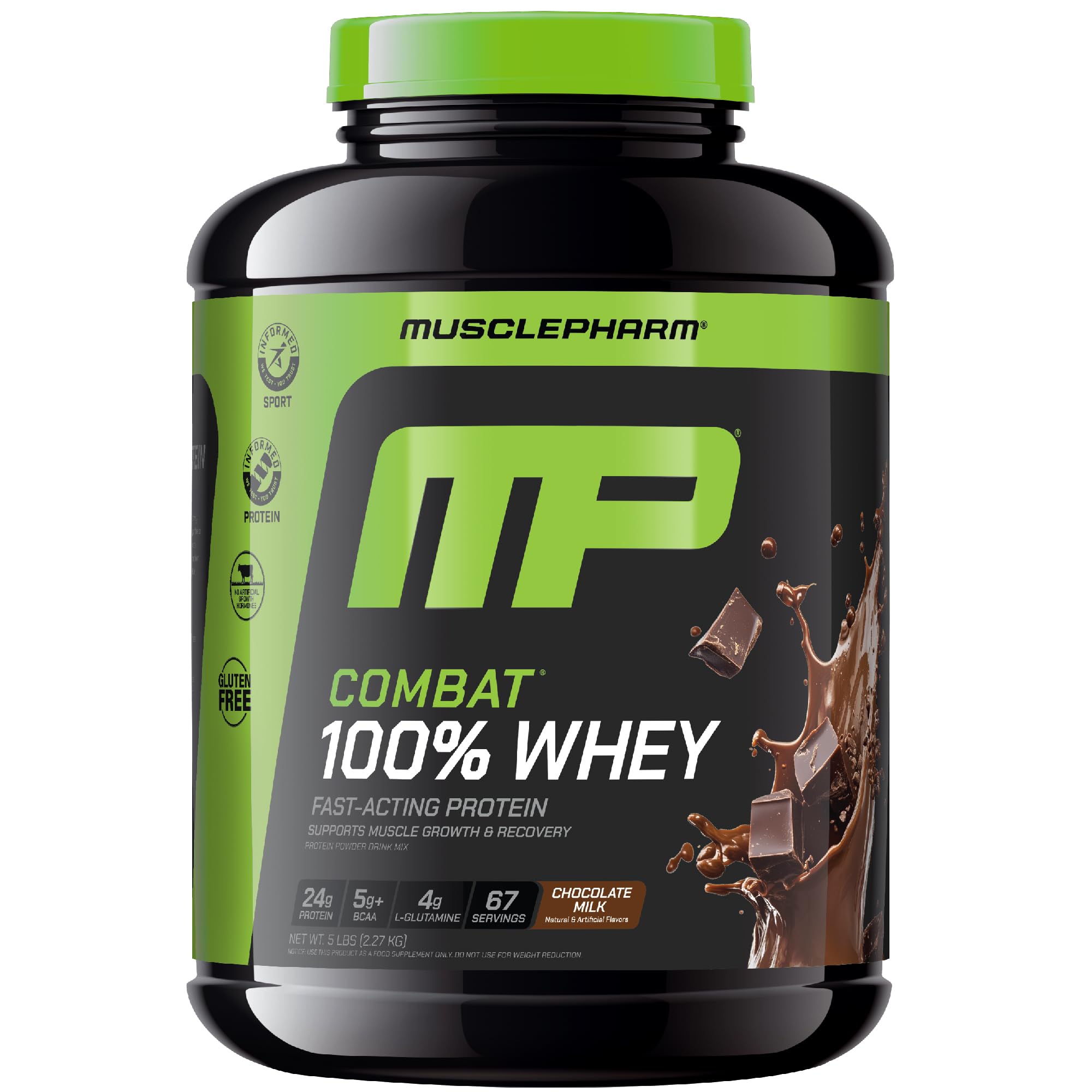 Proteína De Suero En Polvo Musclepharm Combat 100% Chocolate 2,27 Kg - Venta Internacional.