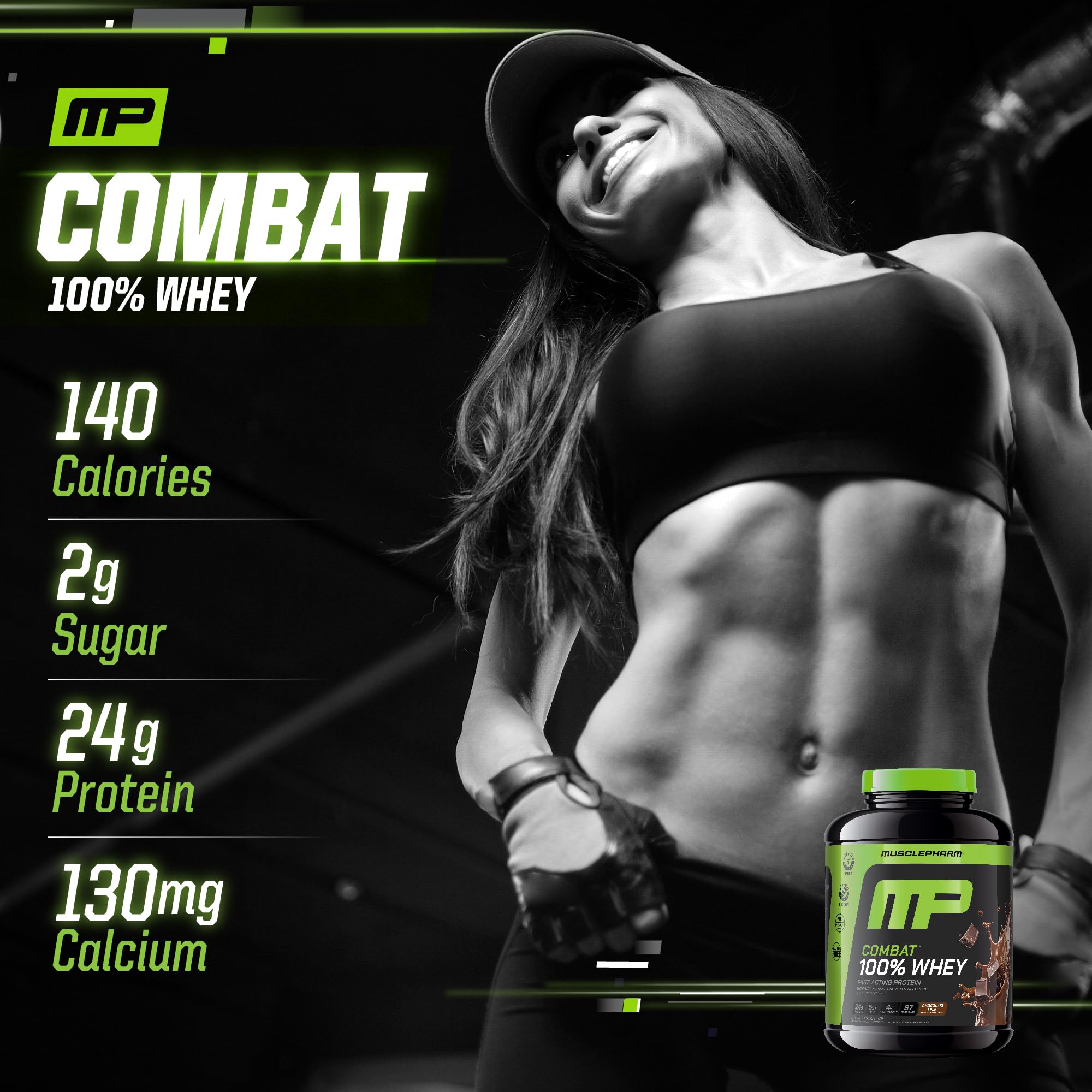 Foto 6 pulgar | Proteína De Suero En Polvo Musclepharm Combat 100% Chocolate 2,27 Kg - Venta Internacional.