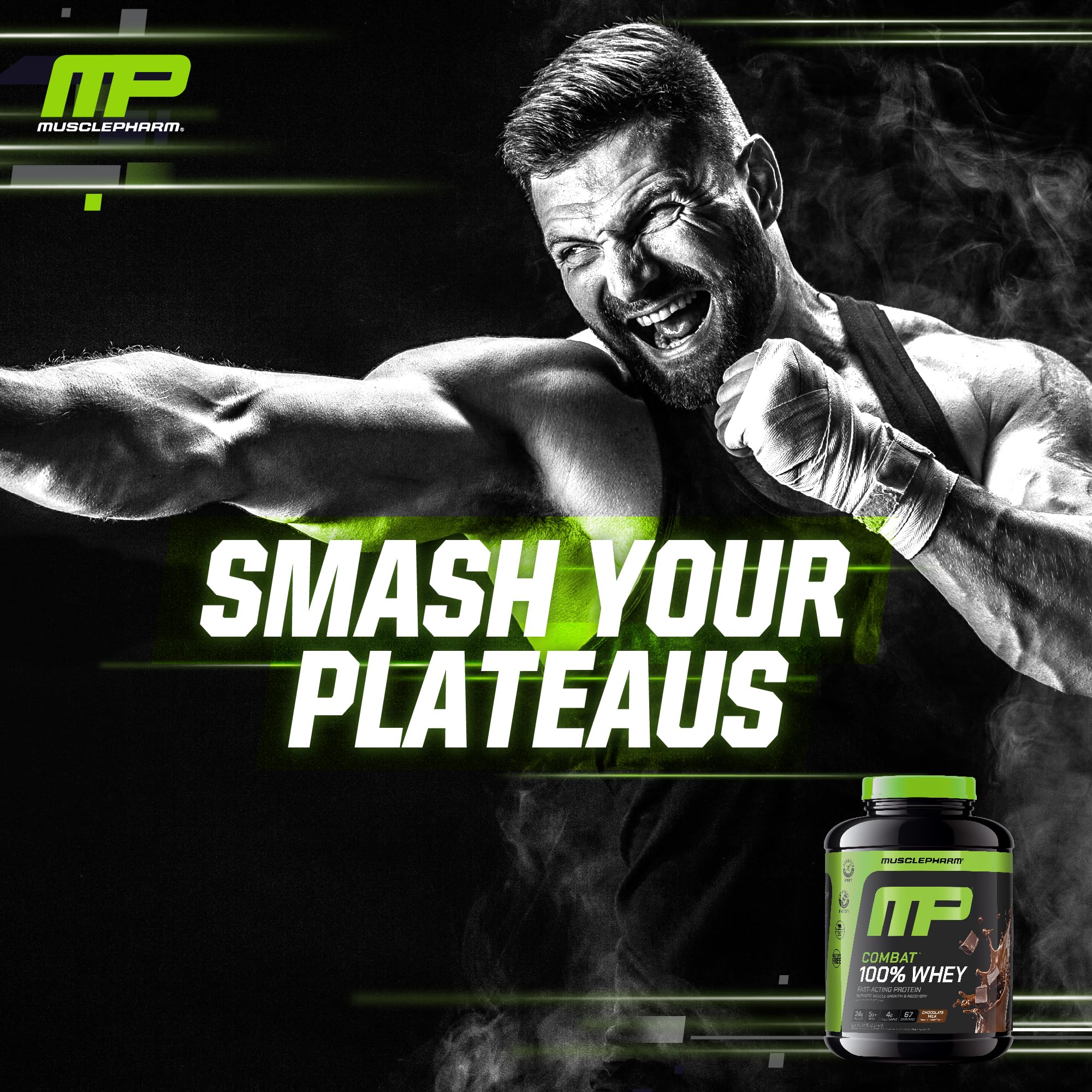 Foto 7 pulgar | Proteína De Suero En Polvo Musclepharm Combat 100% Chocolate 2,27 Kg - Venta Internacional.