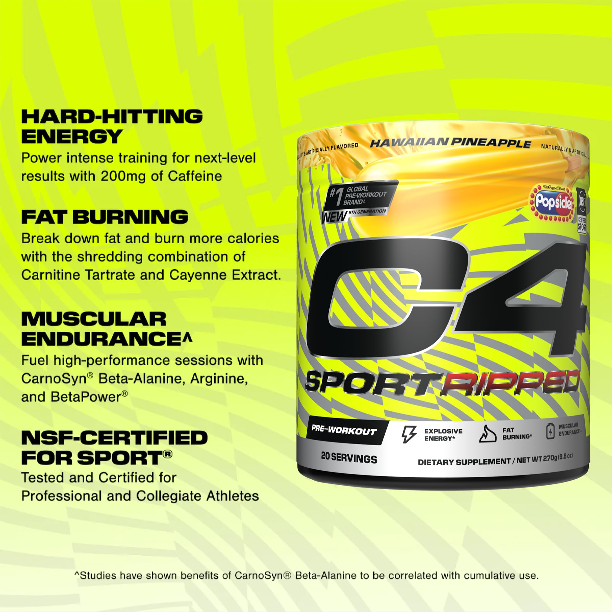 Foto 3 pulgar | Polvo Preentrenamiento Cellucor C4 Ripped Sport, 20 Porciones - Venta Internacional.
