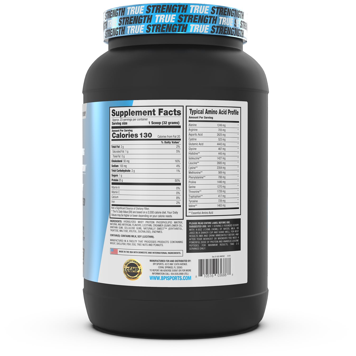 Foto 3 pulgar | Proteína De Suero En Polvo Bpi Sports Hydro Hd 25 G Protein Vanilla - Venta Internacional.