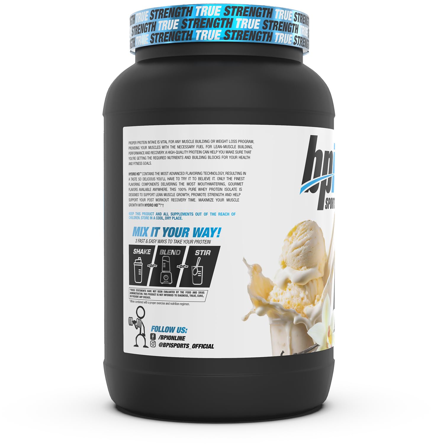 Foto 4 pulgar | Proteína De Suero En Polvo Bpi Sports Hydro Hd 25 G Protein Vanilla - Venta Internacional.