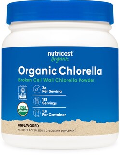 Foto 1 | Suplemento Nutricost De Clorella Orgánica En Polvo 473 Ml, 3 G/porción - Venta Internacional.