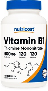 Foto 1 | Suplemento Nutricost De Vitamina B1 (tiamina) 500 Mg 120 Cápsulas - Venta Internacional.