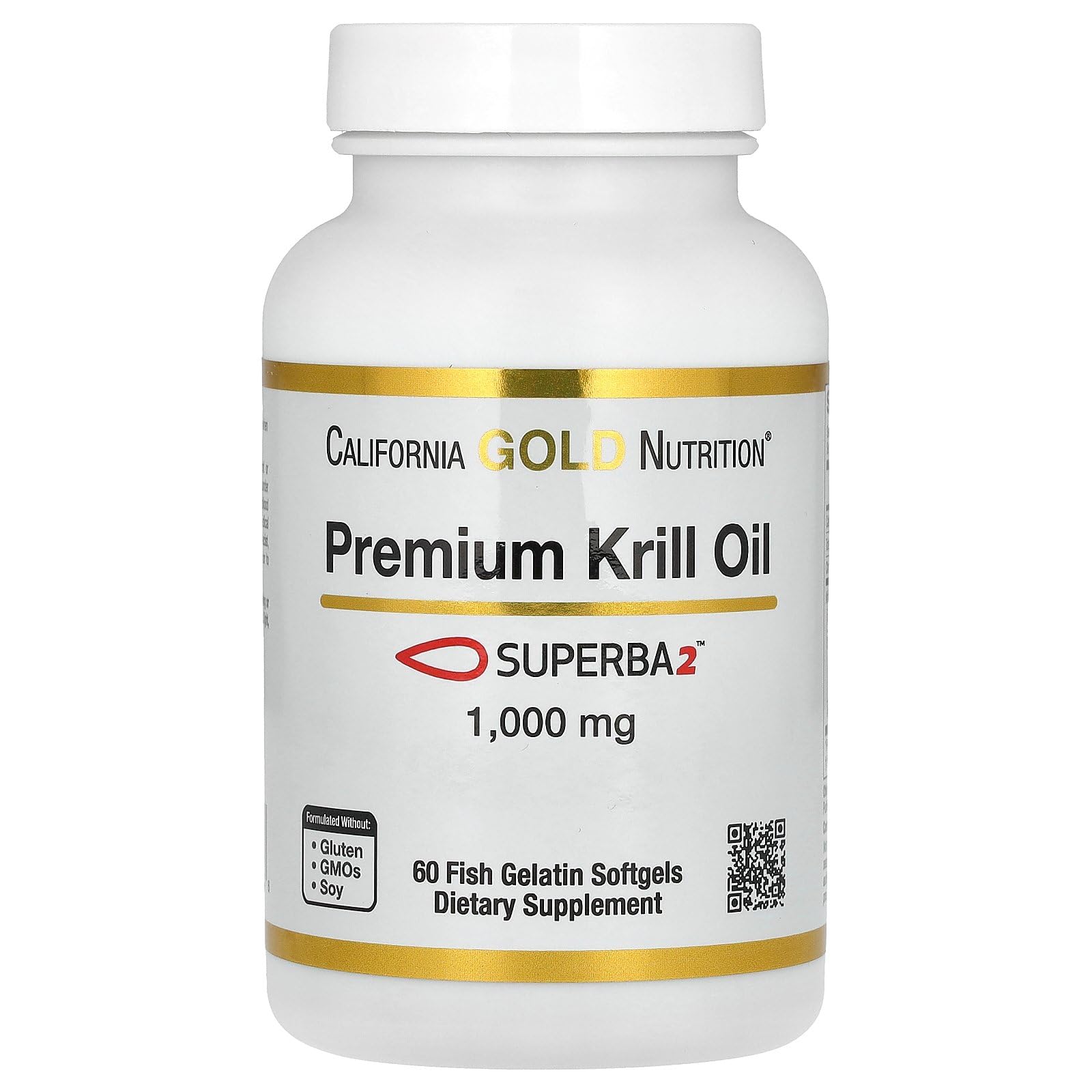 Aceite De Krill California Gold Nutrition 1000 Mg 60 Cápsulas Blandas - Venta Internacional.