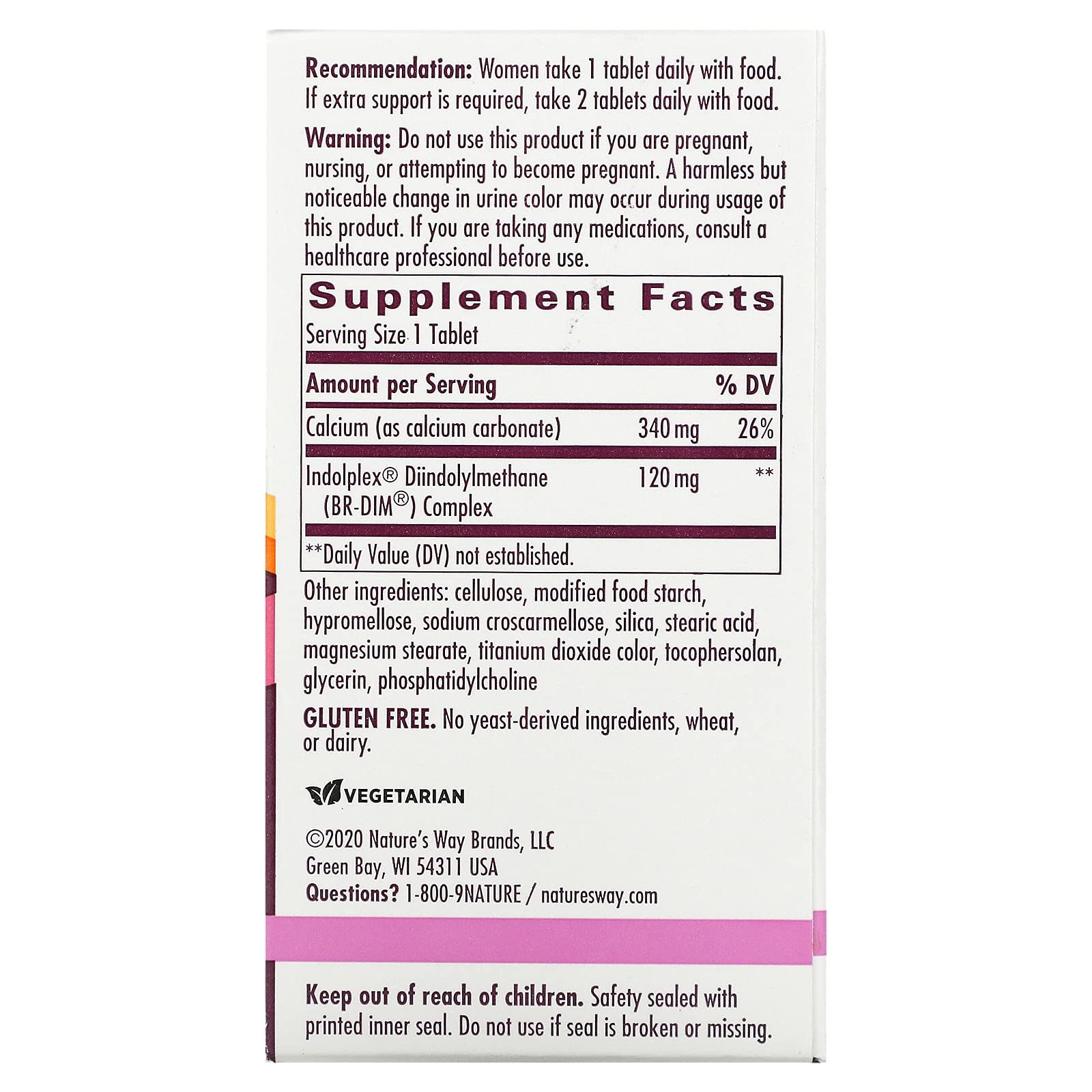 Foto 3 pulgar | Suplemento Nature's Way Estrobalance Con Br-dim Absorbible De 60 Unidades - Venta Internacional.