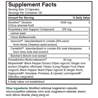 Foto 7 | Suplemento Futurebiotics Veinfactors 90 Cápsulas Vegetarianas - Venta Internacional.