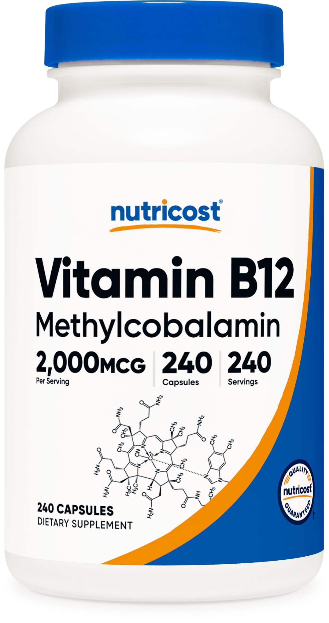 Foto 2 pulgar | Suplemento Nutricost De Vitamina B12 2000 Mcg 240 Cápsulas - Venta Internacional.