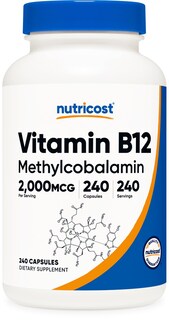Foto 1 | Suplemento Nutricost De Vitamina B12 2000 Mcg 240 Cápsulas - Venta Internacional.