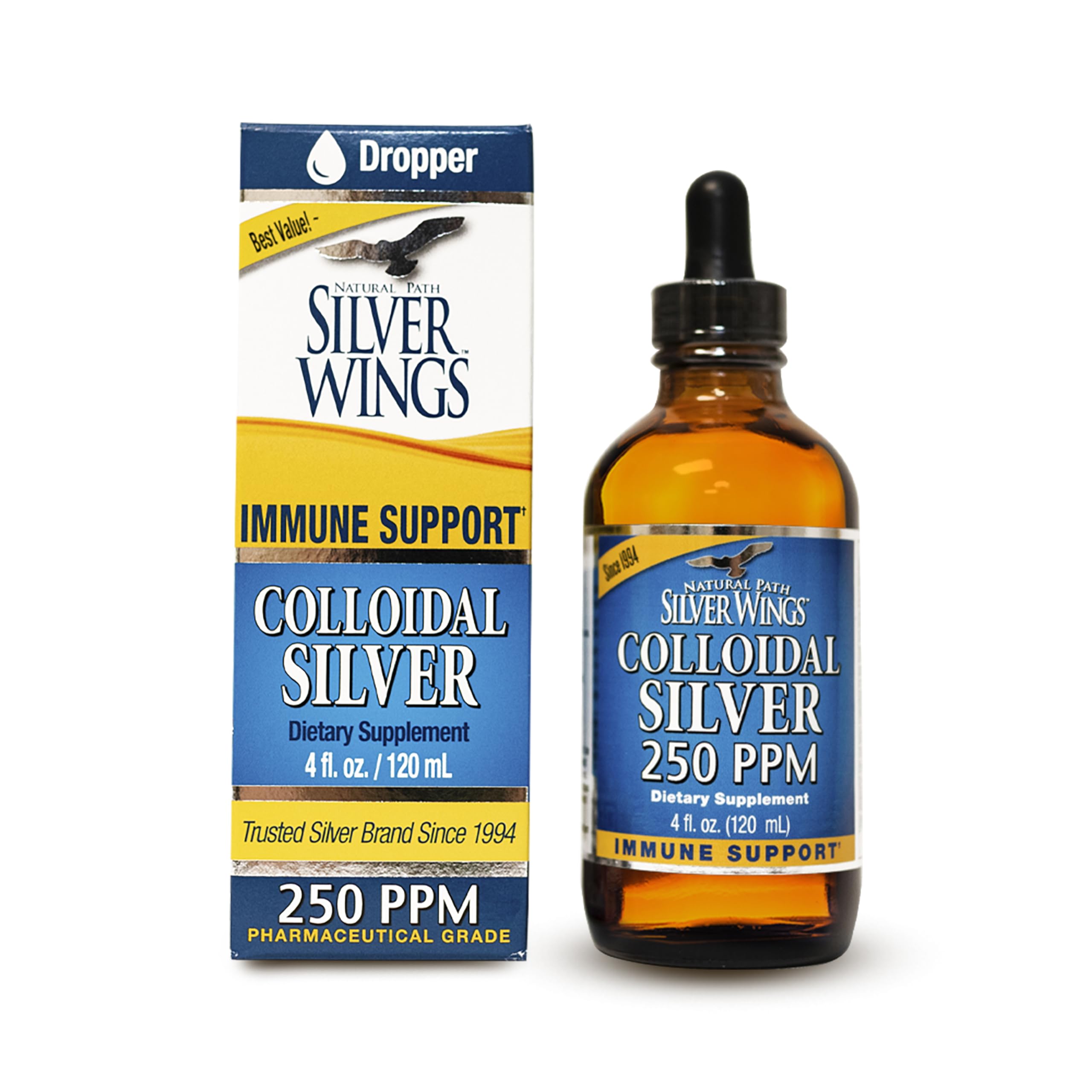 Foto 2 pulgar | Suplemento De Plata Coloidal Natural Path Silver Wings, 250 Ppm - Venta Internacional.