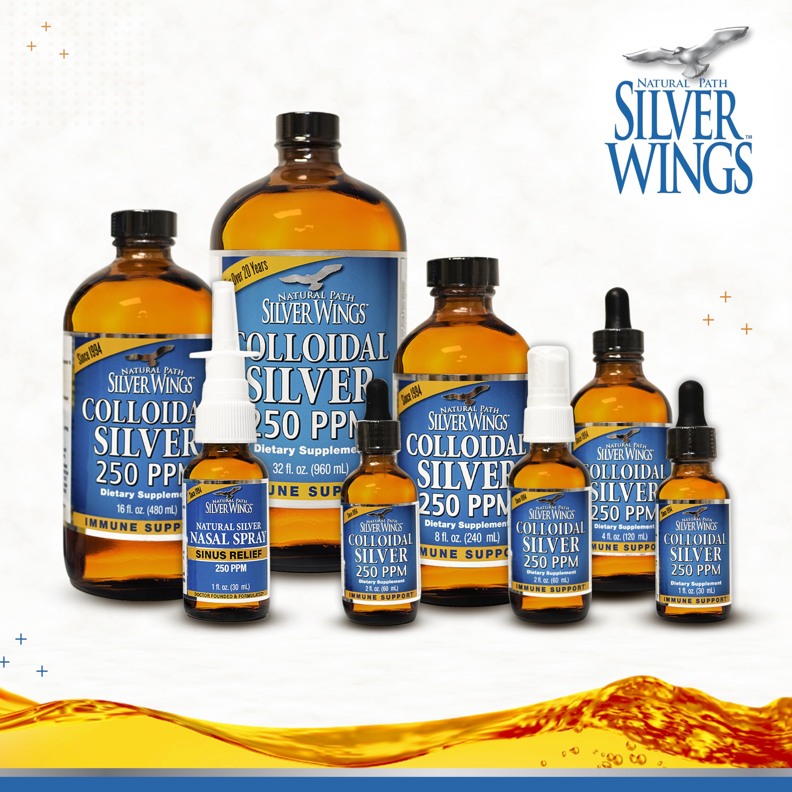 Foto 8 pulgar | Suplemento De Plata Coloidal Natural Path Silver Wings, 250 Ppm - Venta Internacional.