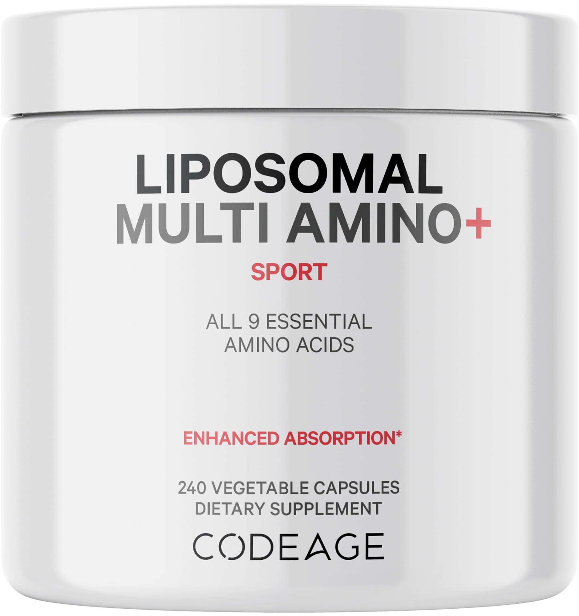 Foto 2 pulgar | Suplemento Codeage Multi Amino+ Bcaa Y Eaa 240 Cápsulas - Venta Internacional.
