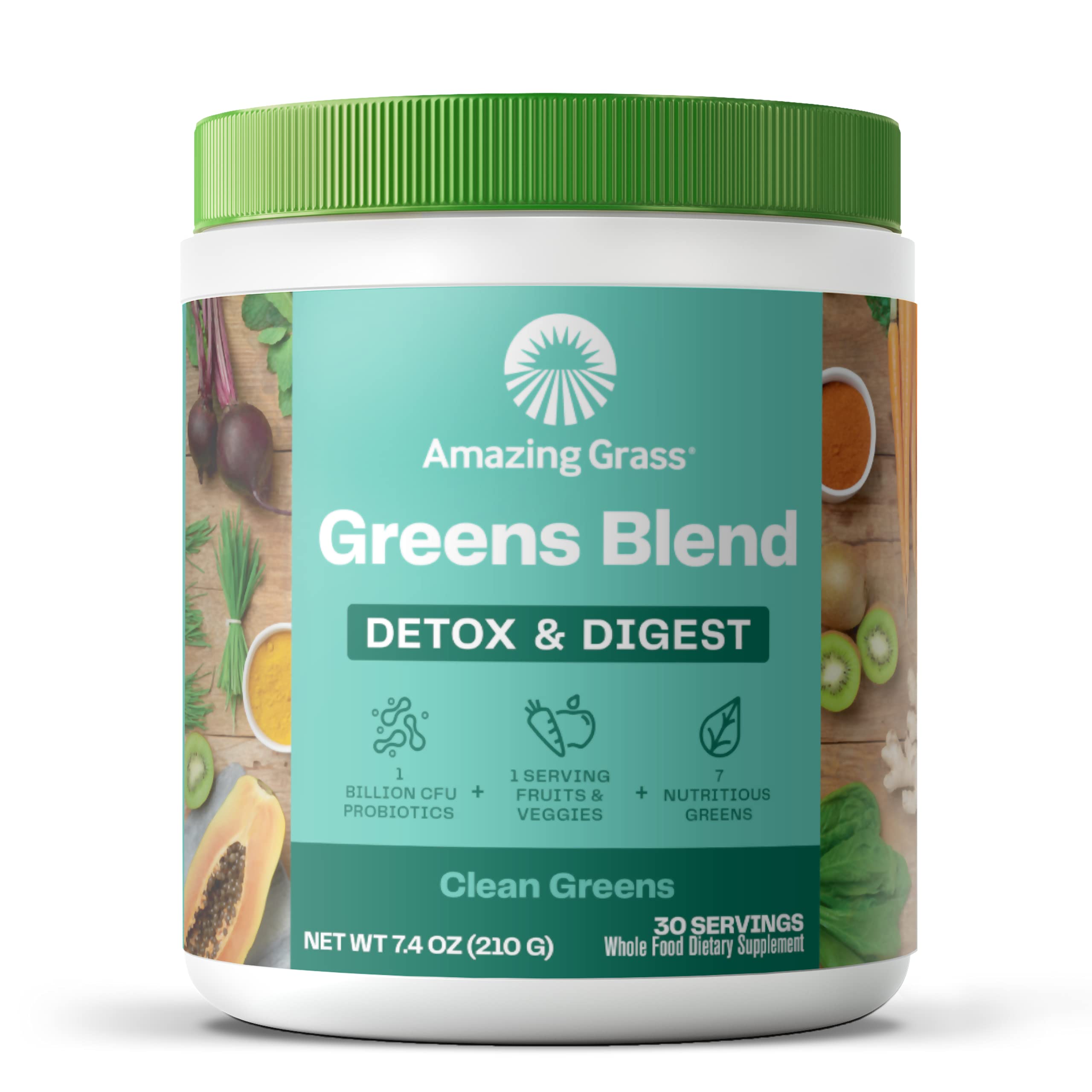 Suplemento Amazing Grass Greens Superfood Detox & Digest - Venta Internacional.