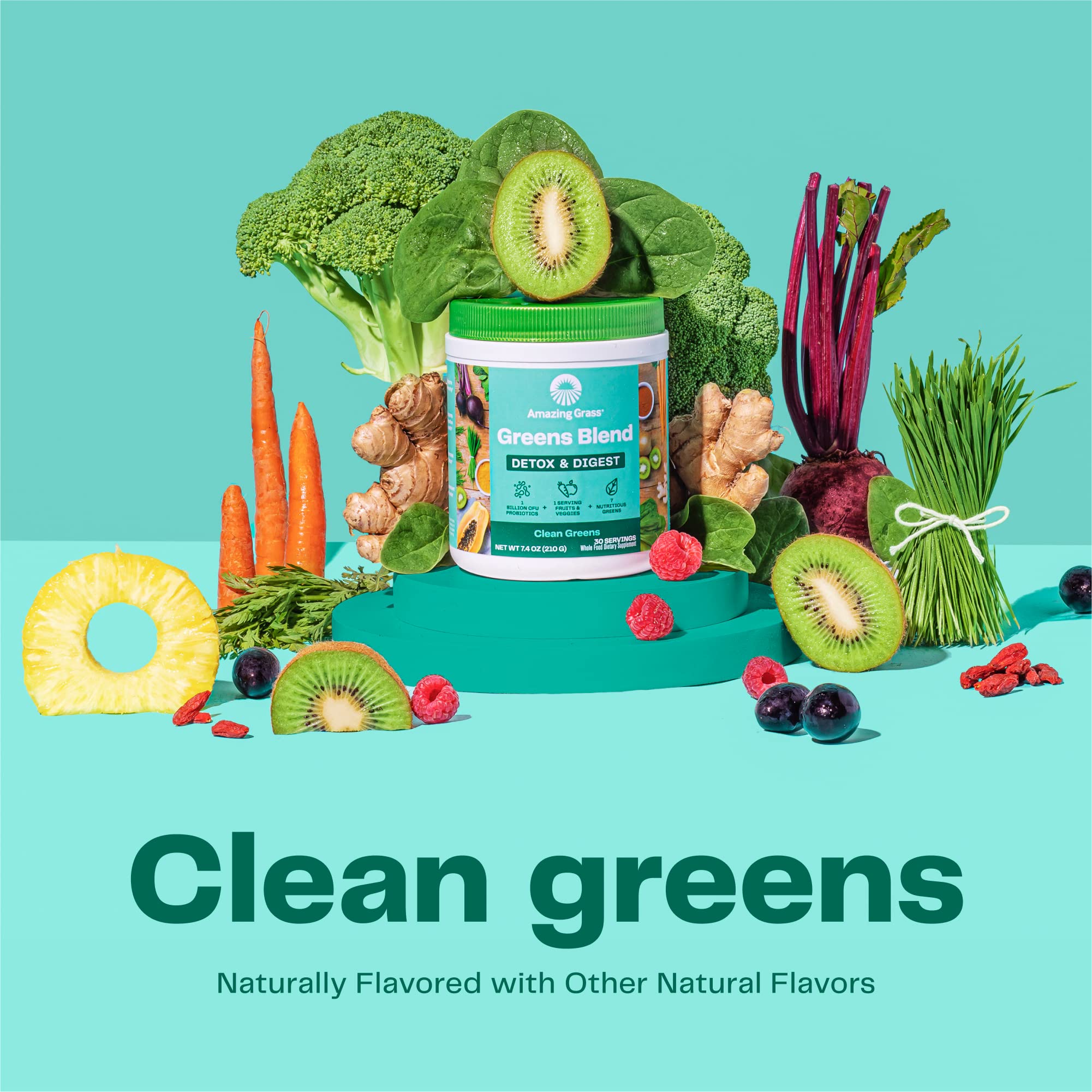Foto 4 pulgar | Suplemento Amazing Grass Greens Superfood Detox & Digest - Venta Internacional.