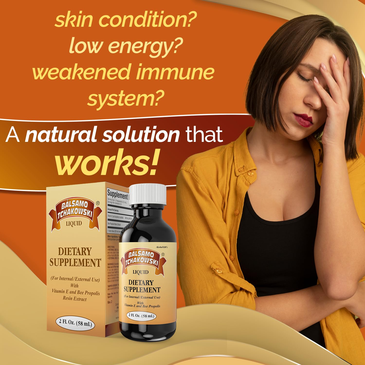 Foto 2 | Suplemento Balsamo Tchakowski Immune Support, 60 Ml, Paquete De 2 - Venta Internacional.