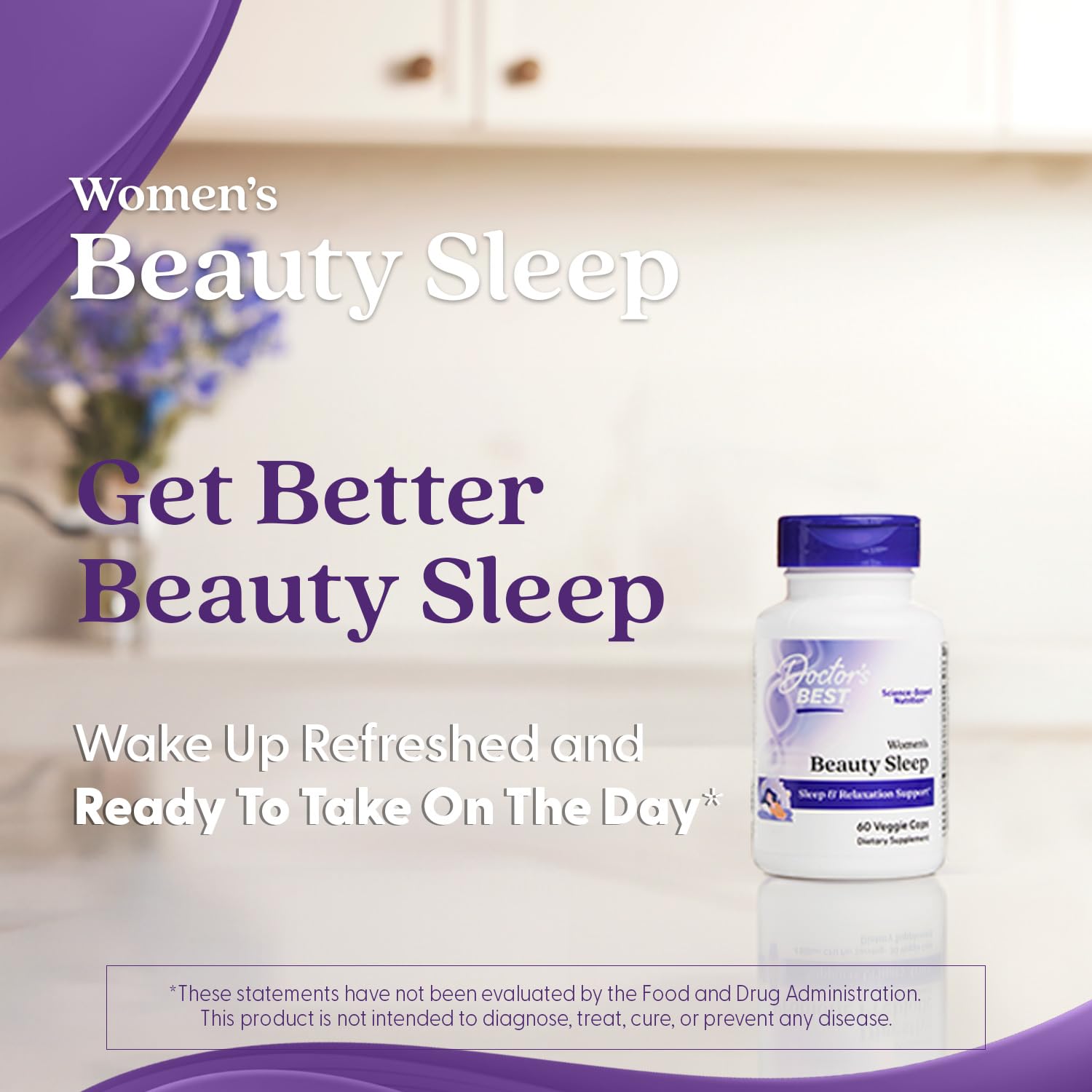 Foto 4 | Suplemento Doctor's Best Womens Beauty Sleep 60 Cápsulas - Venta Internacional.
