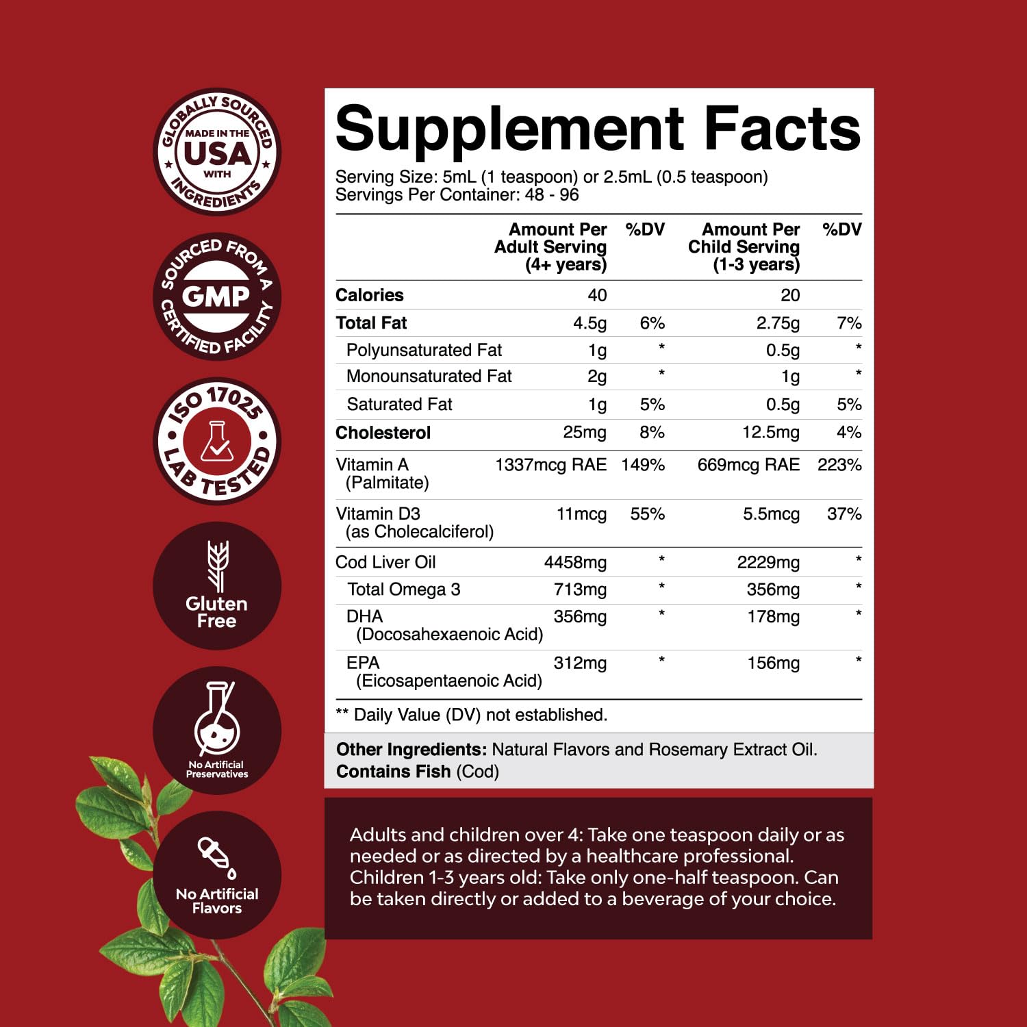Foto 4 pulgar | Aceite De Hígado De Bacalao Islandés Supplement Natures Craft 240 Ml - Venta Internacional.