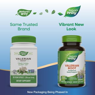 Foto 3 | Suplemento Nature's Way Con Raíz De Valeriana Tradicional Para Dormir, 100 Cápsulas - Venta Internacional.