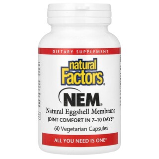 Foto 1 | Membrana De Cáscara De Huevo Natural Supplement Natural Factors, 60 Cápsulas - Venta Internacional.