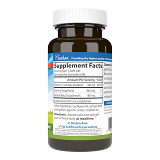 Foto 2 | Suplemento Carlson Gamma E-gems Gamma Tocoferol 465 Mg - Venta Internacional.