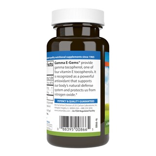 Foto 3 | Suplemento Carlson Gamma E-gems Gamma Tocoferol 465 Mg - Venta Internacional.