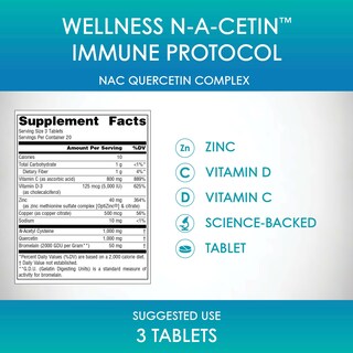 Foto 6 | Protocolo Inmunitario De N-a-cetin De Supplement Source Naturals Wellness - Venta Internacional.