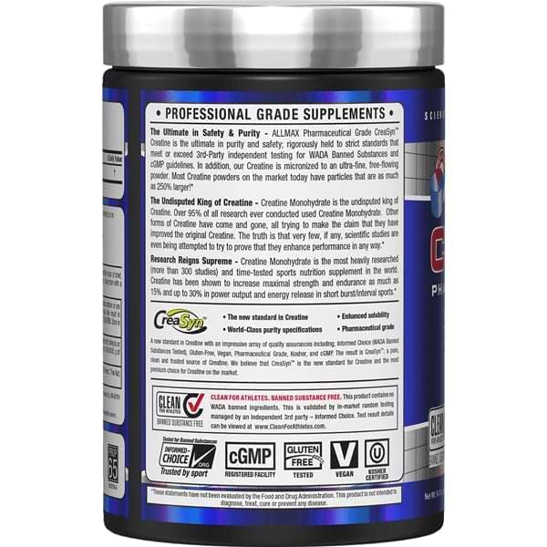 Foto 5 pulgar | Suplemento Allmax Essentials Creatine 400 G En Polvo Vegano - Venta Internacional.