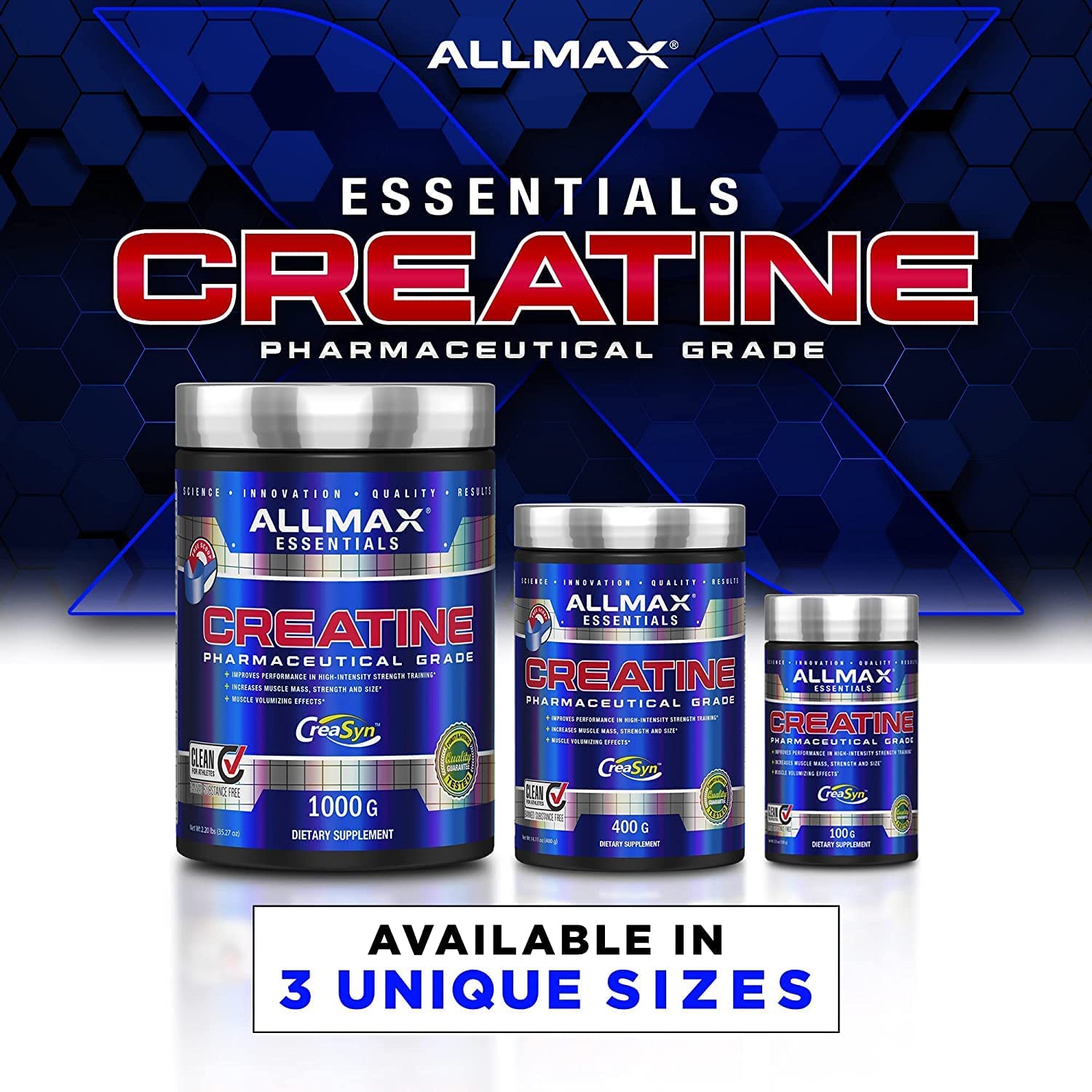 Foto 7 pulgar | Suplemento Allmax Essentials Creatine 400 G En Polvo Vegano - Venta Internacional.