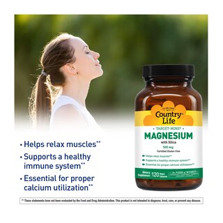 Foto 7 | Suplemento Country Life Target-mins Magnesio 300 Mg 120 Cápsulas - Venta Internacional.