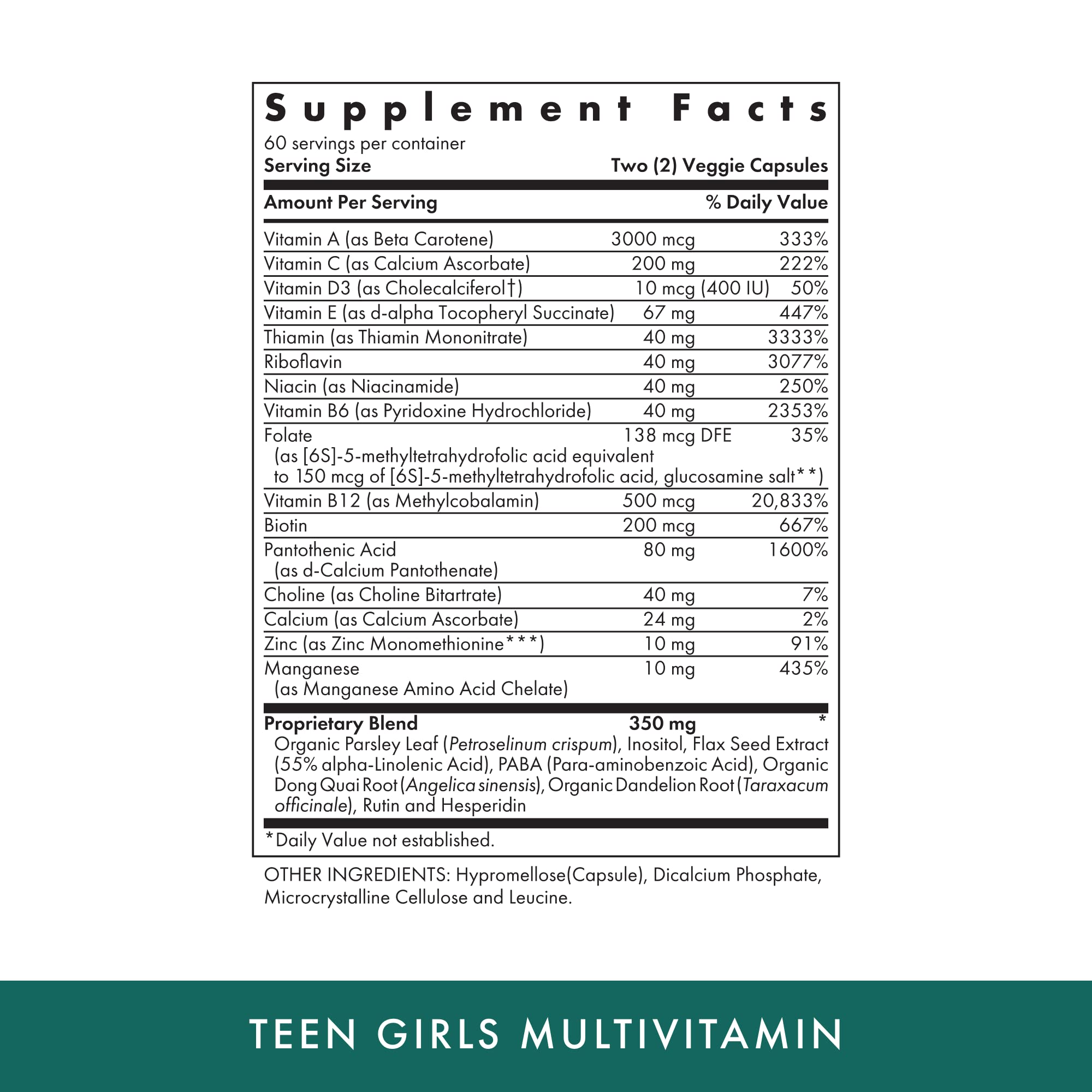 Foto 3 pulgar | Suplemento Michael's Health Naturopathic Teen Girls 120 Cápsulas - Venta Internacional.