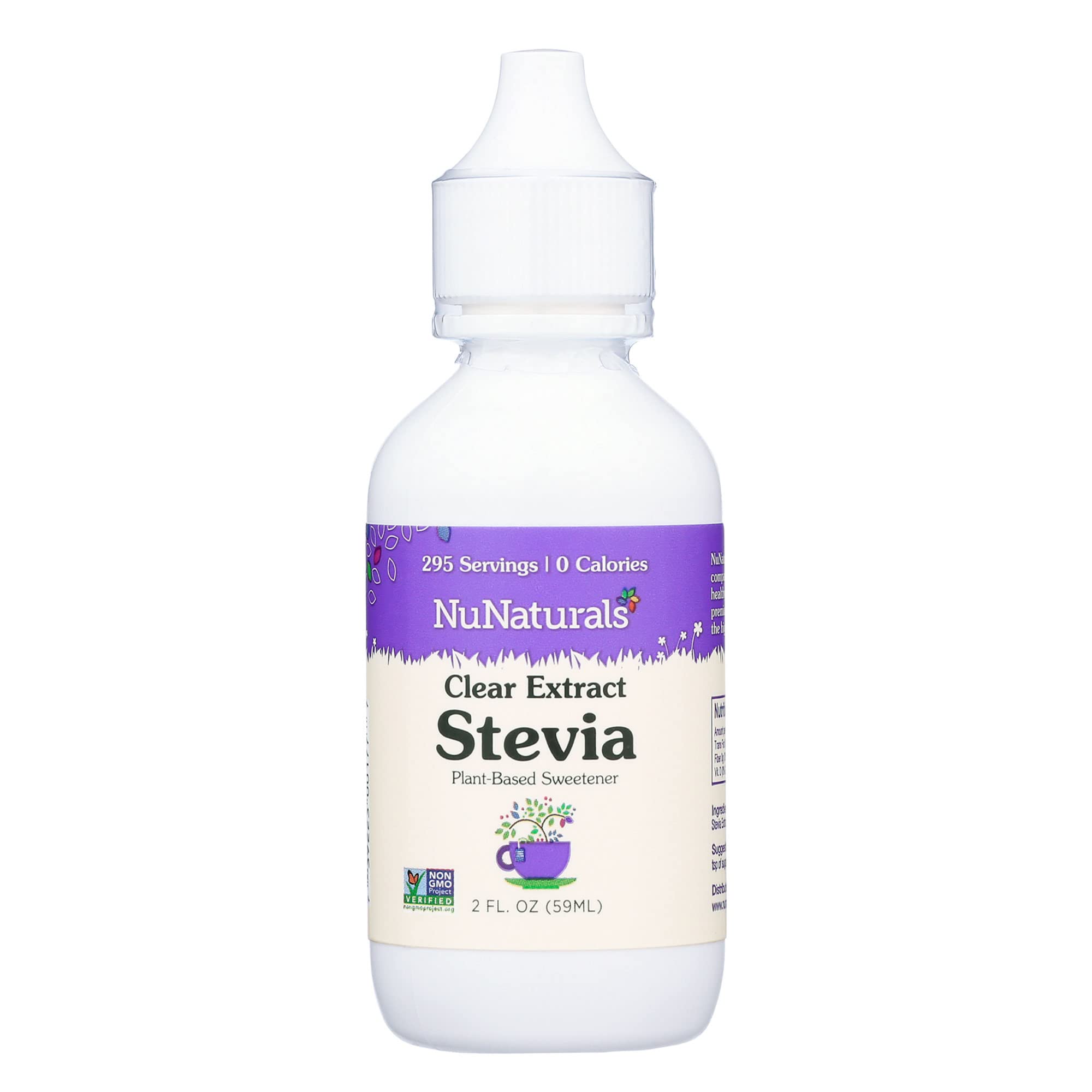 Foto 2 pulgar | Endulzante Nunaturals, Extracto Transparente De Stevia, Botella De Plástico De 60 Ml - Venta Internacional.