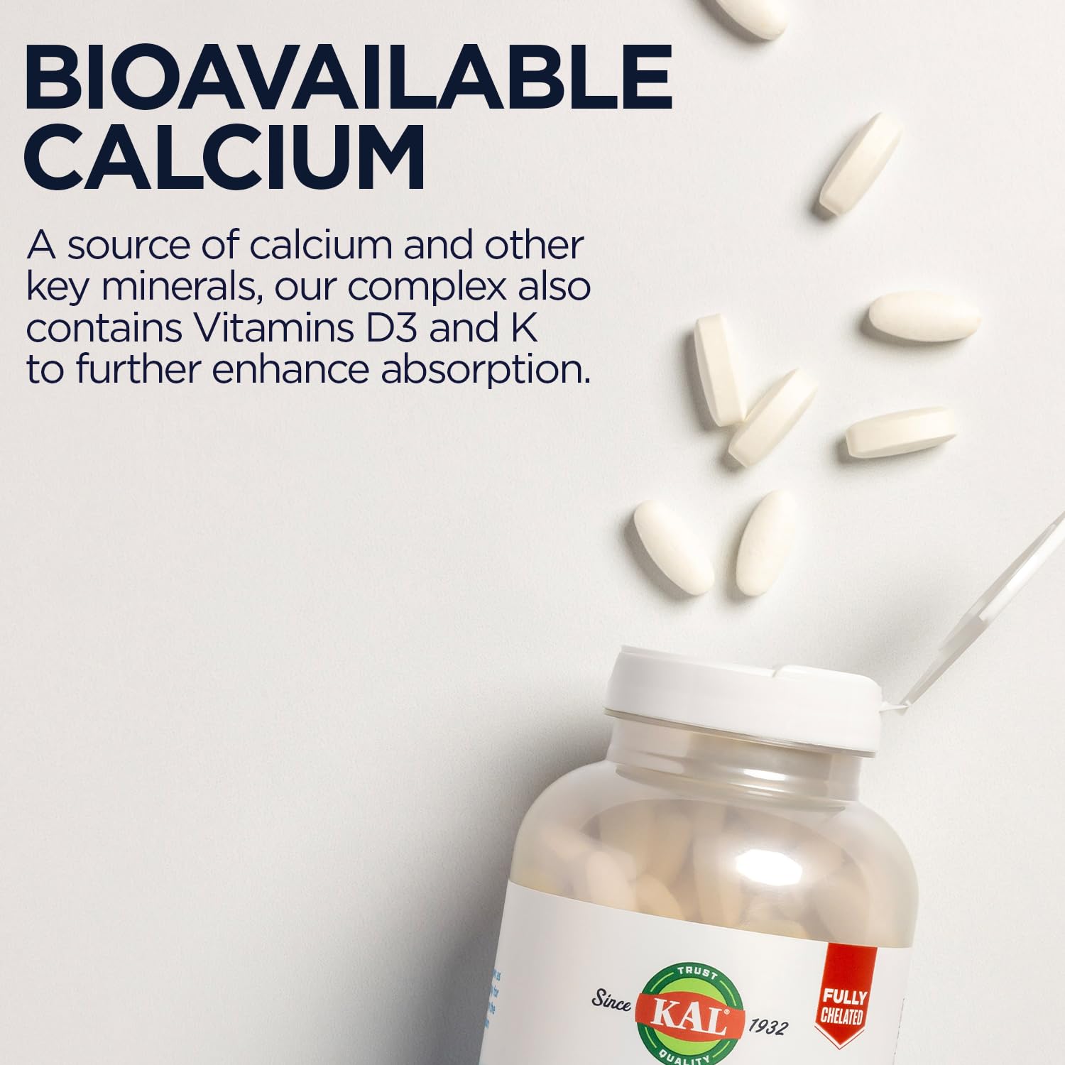 Foto 7 pulgar | Suplemento De Calcio Kal Bone Meal Tablets 250 Unidades - Venta Internacional.