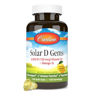 Foto 5 | Suplemento Carlson Solar D Gems Con Vitamina D3, 6000 Ui, 120 Cápsulas Blandas - Venta Internacional.