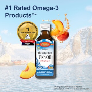 Foto 3 | Suplemento De Aceite De Pescado Carlson The Very Finest 200 Ml 1600 Mg - Venta Internacional.