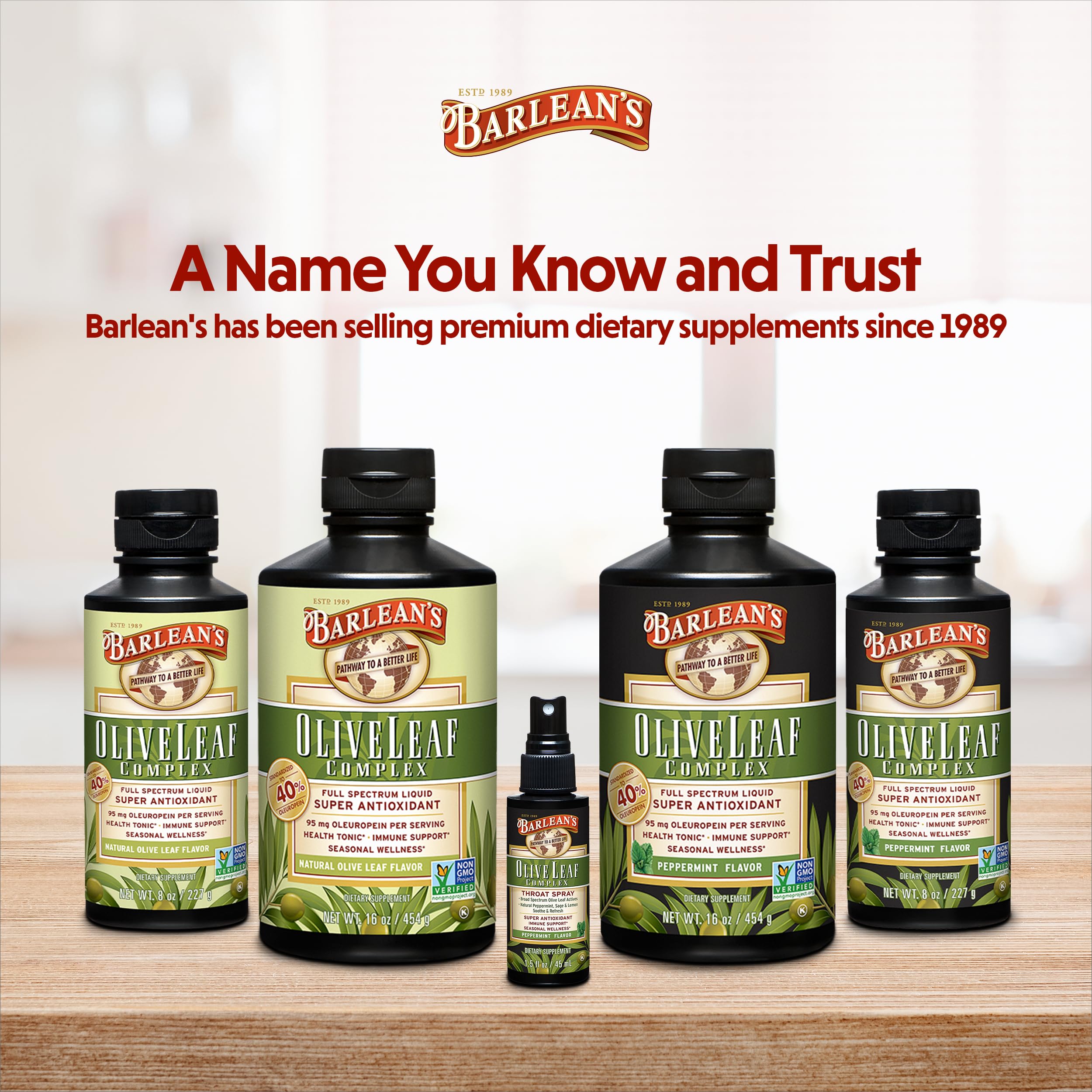 Foto 7 | Spray Para Garganta Barlean's Olive Leaf Complex, 44 Ml, Con Menta - Venta Internacional.