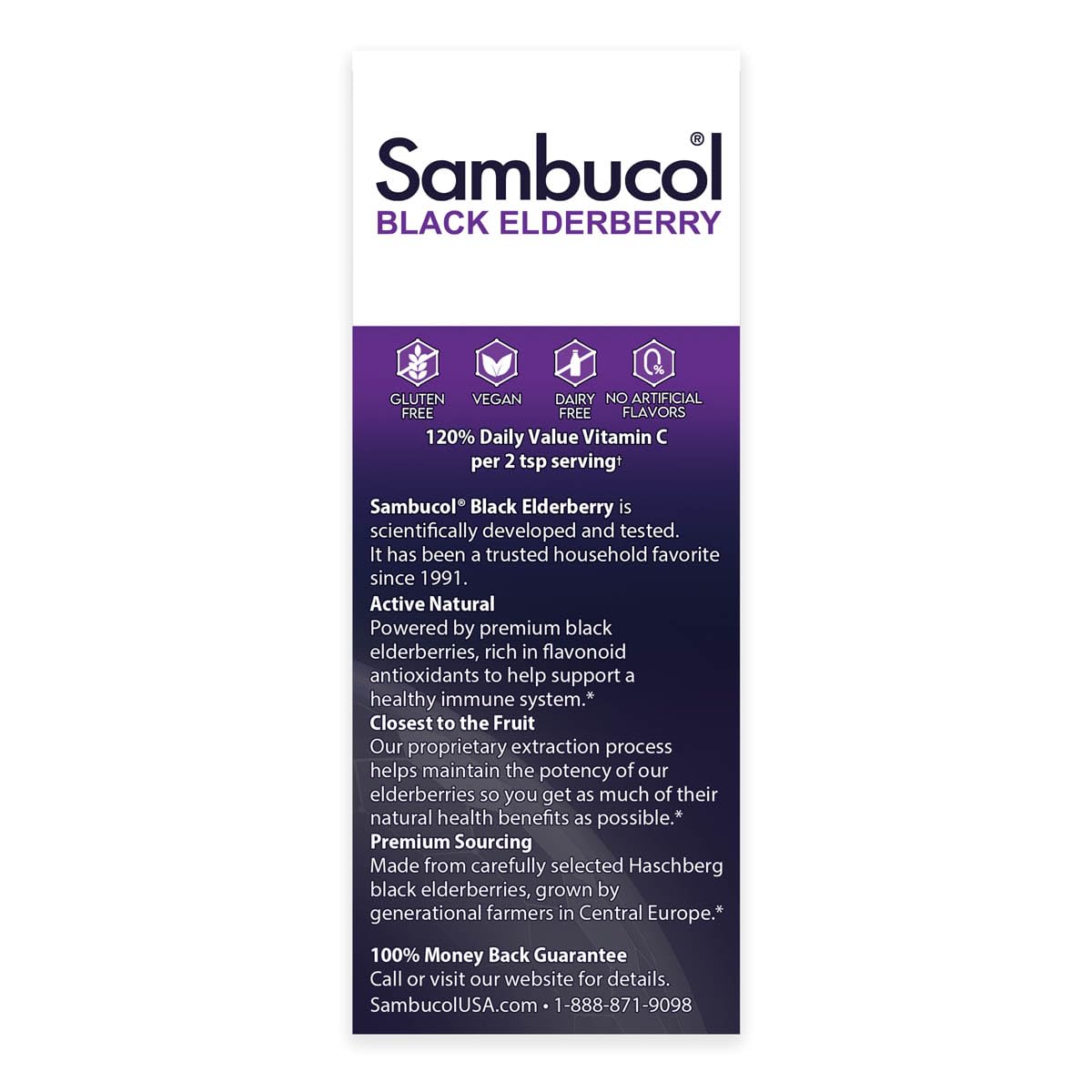 Foto 7 pulgar | Suplemento De Jarabe De Saúco Negro Sambucol Advanced 120 Ml - Venta Internacional.