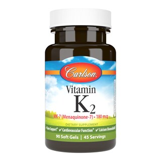 Foto 1 | Suplemento Carlson De Vitamina K2 Mk-7 180 Mcg 90 Cápsulas Blandas - Venta Internacional.