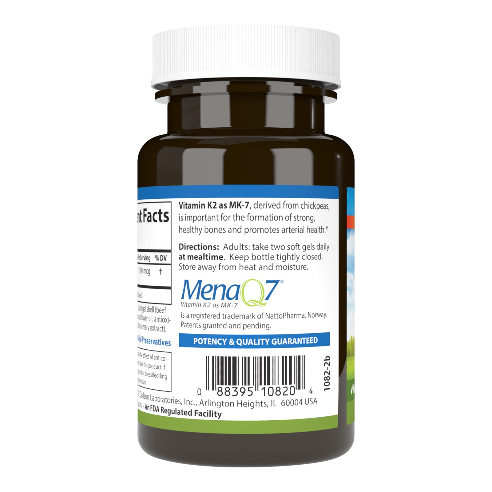 Foto 4 pulgar | Suplemento Carlson De Vitamina K2 Mk-7 180 Mcg 90 Cápsulas Blandas - Venta Internacional.