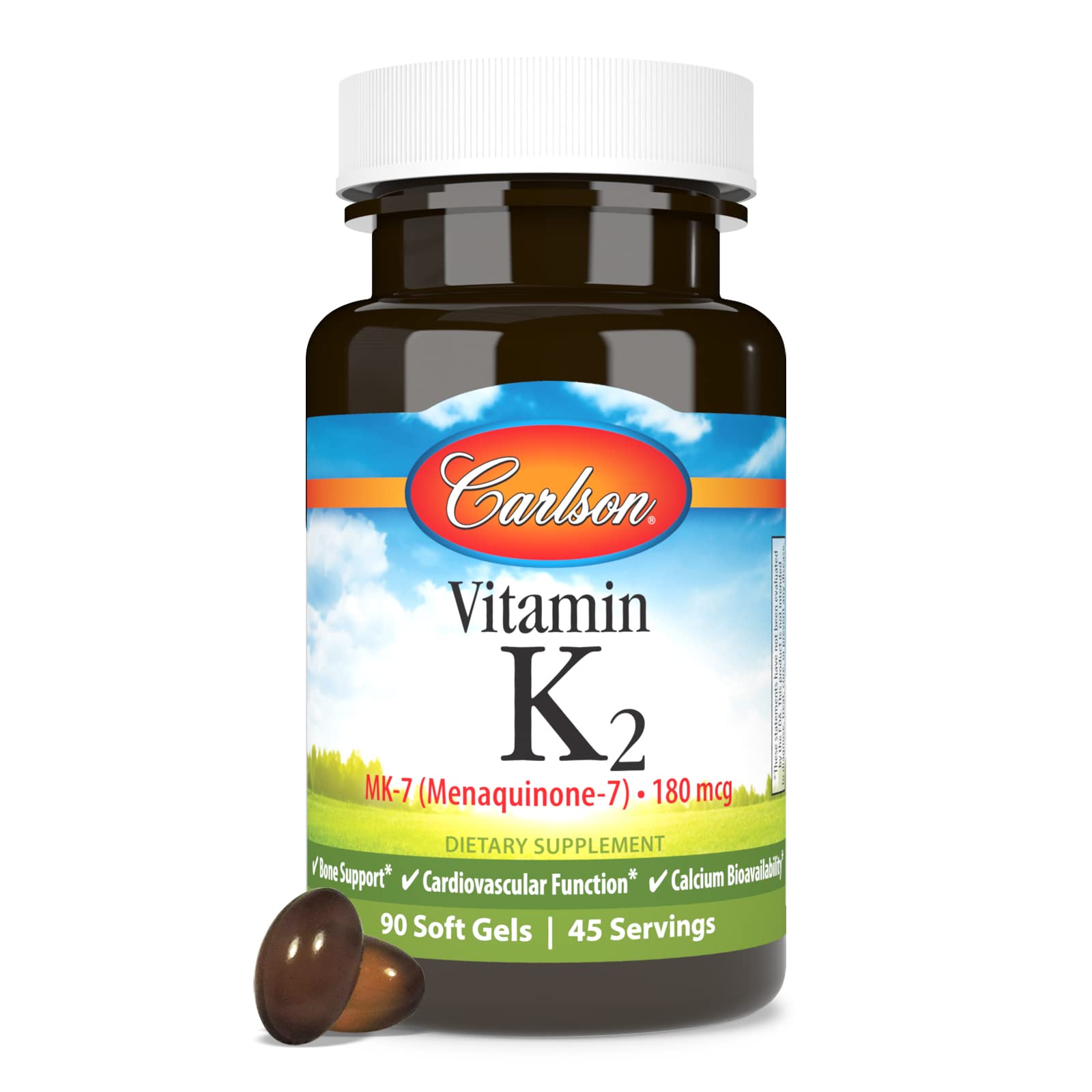 Foto 6 pulgar | Suplemento Carlson De Vitamina K2 Mk-7 180 Mcg 90 Cápsulas Blandas - Venta Internacional.