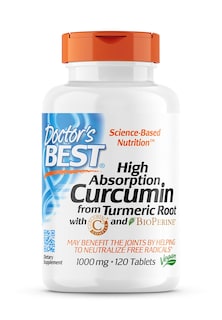 Foto 1 | Suplemento Doctor's Best De Curcumina A Partir De Cúrcuma, 1000 Mg, 120 Tabletas - Venta Internacional.