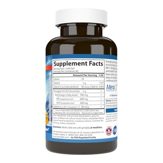 Foto 2 | Suplemento Carlson Elite Omega-3 Plus D & K 700 Mg De Limón 60 Cápsulas Blandas - Venta Internacional.