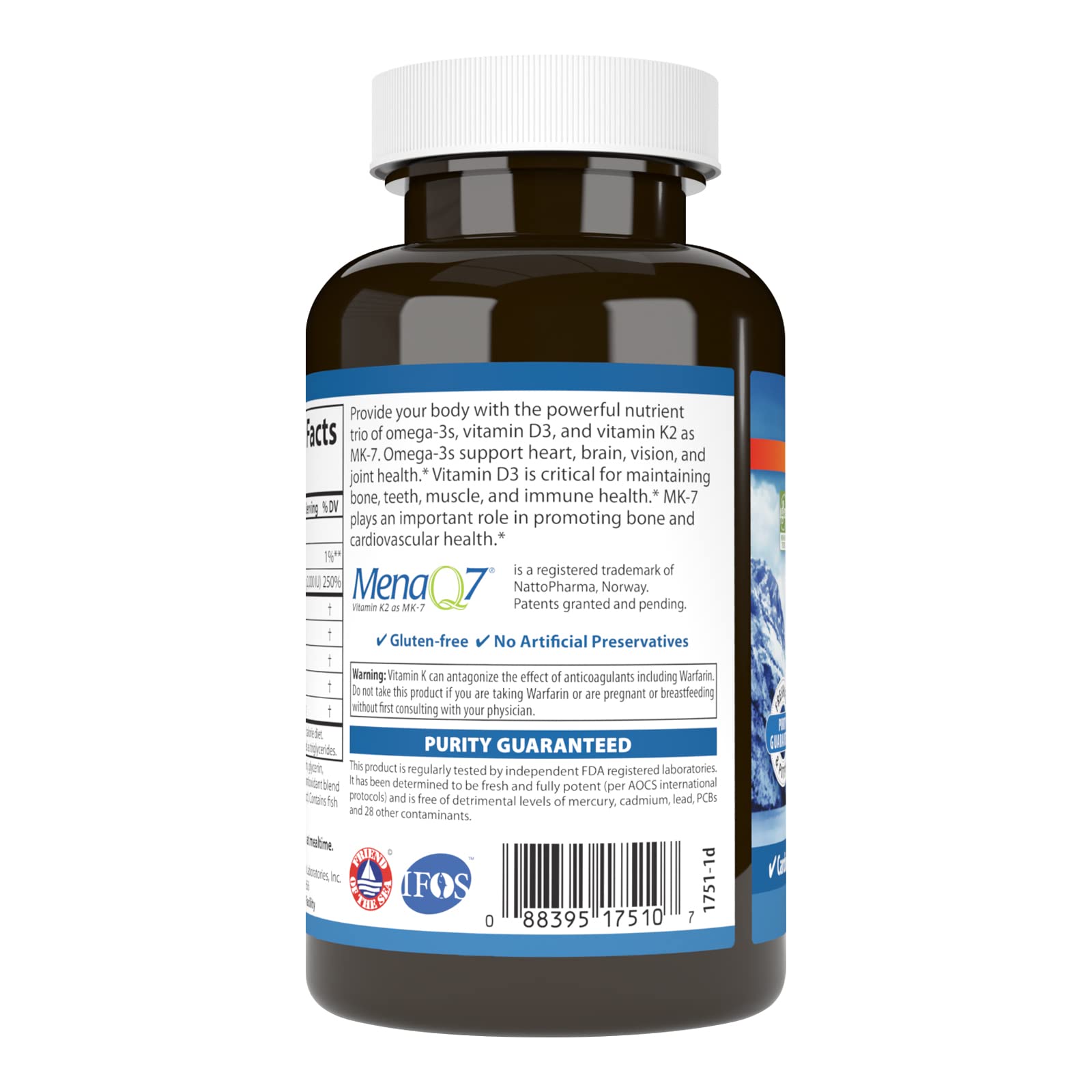 Foto 4 pulgar | Suplemento Carlson Elite Omega-3 Plus D & K 700 Mg De Limón 60 Cápsulas Blandas - Venta Internacional.