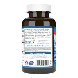 Foto 3 | Suplemento Carlson Elite Omega-3 Plus D & K 700 Mg De Limón 60 Cápsulas Blandas - Venta Internacional.