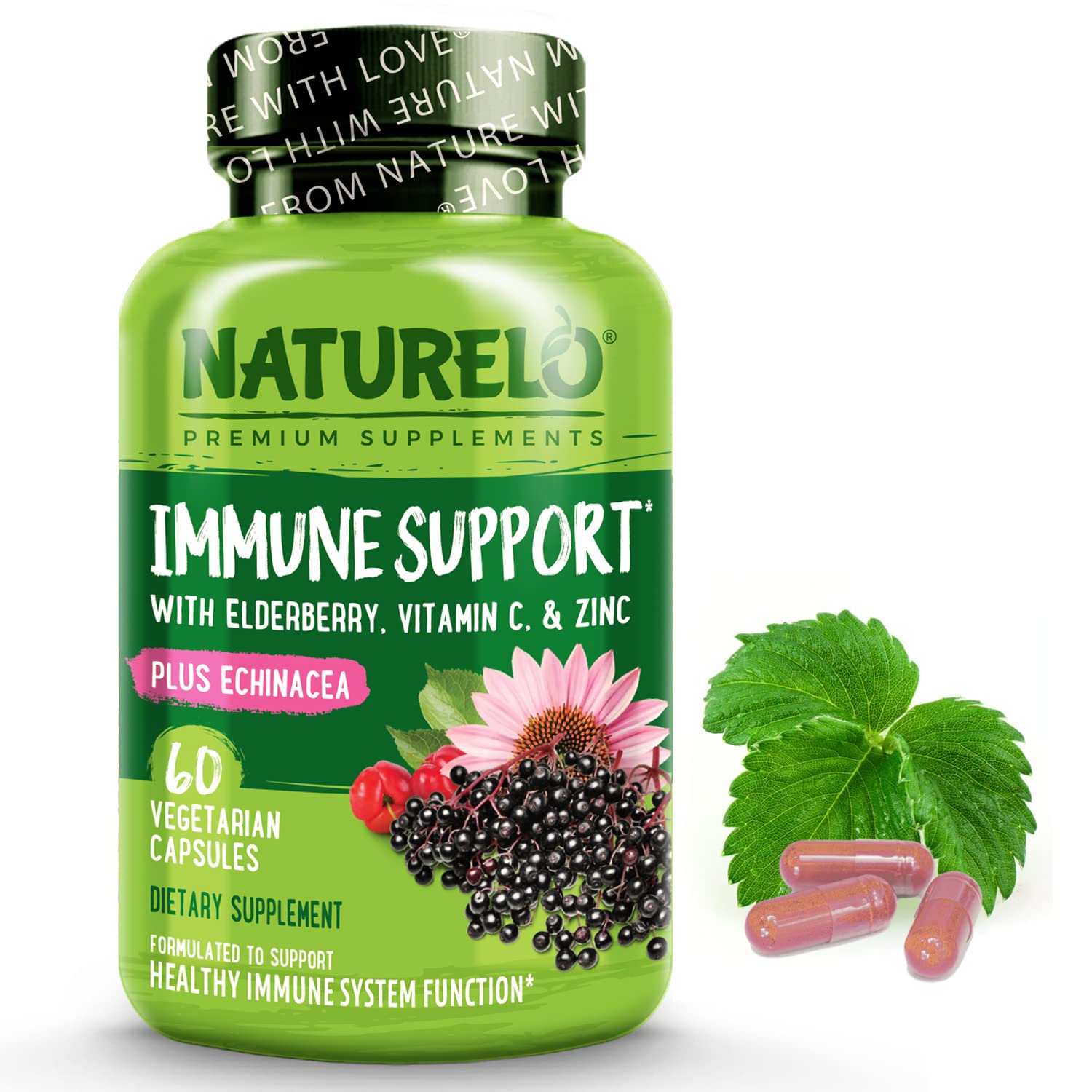 Foto 2 pulgar | Complemente Naturelo Immune Support Con Vitamina C, Saúco Y Zinc - Venta Internacional.