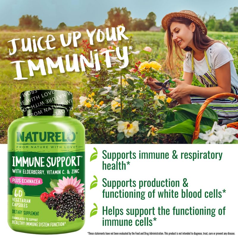Foto 6 | Complemente Naturelo Immune Support Con Vitamina C, Saúco Y Zinc - Venta Internacional.