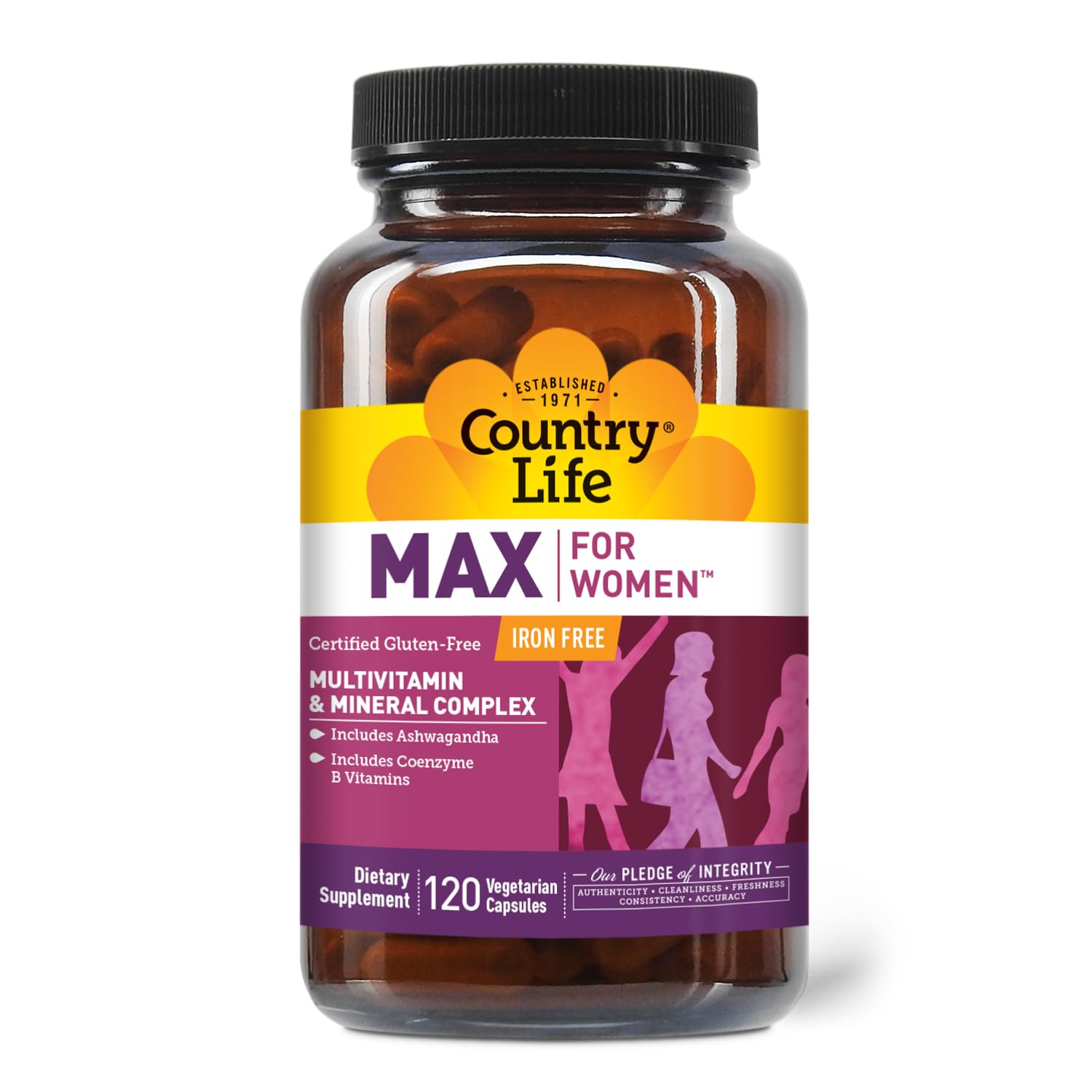 Foto 2 pulgar | Suplemento Country Life Max Para Mujer 120 Cápsulas Veganas - Venta Internacional.