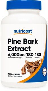 Foto 1 | Suplemento Nutricost: Extracto De Corteza De Pino, 6000 Mg, 180 Cápsulas - Venta Internacional.